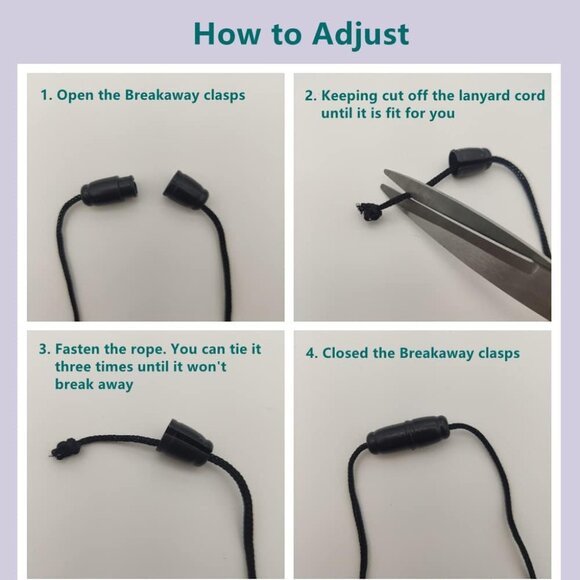 3PCS Teacher Breakaway Lanyards for Id Badges and Keys, Beaded Cute Badge Lanyar - Picture 6 of 7